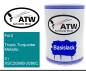 Preview: Ford, Tropic Turquoise Metallic, 2 / XSC2090B-2090C: 500ml Lackdose, von ATW Autoteile West.